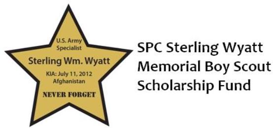 SPC Sterling Wyatt Memorial Boy Scout Scholarship Fund